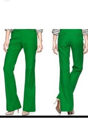 Gap Modern Boot Cut Pants 4R Extremely Green 100% Cotton Y2K Inspired Women's